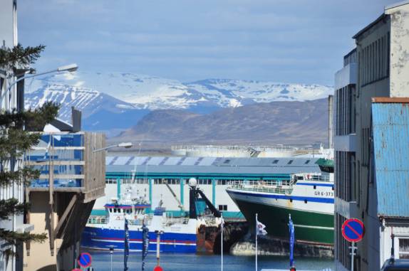 Porto de Reykjavik, na Islândia